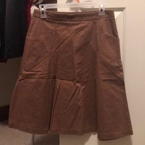 Brown stretchy skirt